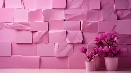Mauve Pink Tiled Wall Texture Background