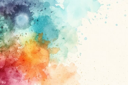 Vibrant watercolor background for your artwork