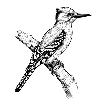 recommend clip art: Hand Drawn Sketch Woodpecker Bird Illustration