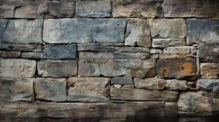 Old Cement Block Wall Background