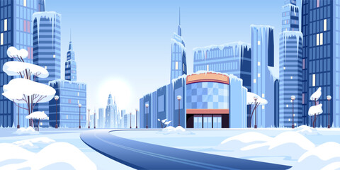 City In Ice Composition