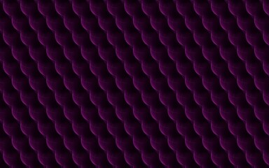 Fototapeta premium Illustration of a dark background with purple same repeating patterns
