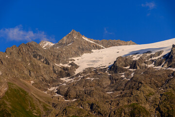La Grave La Meije Ski off-piste resort, unique in Alps with single groomed slope on the glacier,...