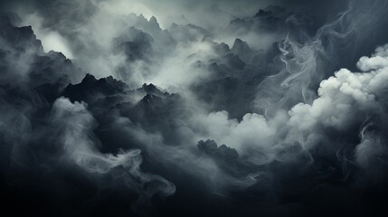 Smoke Gray Clouds Texture Background