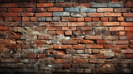 Red Brick Wall Texture Background