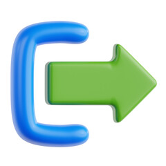 3D Illustration of Log Out Key for Session Termination