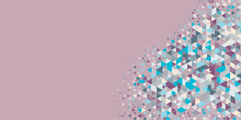  Multicolored abstract Triangle background with variety of triangular shapes and colors, triangles or concave with Copy space 