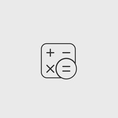  Calculator vector icon illustration sign