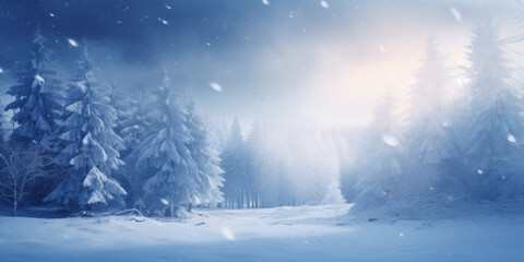 winter landscape, cold, christmas, snow,  - obrazy, fototapety, plakaty
