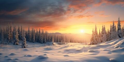 Fototapeta na wymiar winter landscape, cold, christmas, snow, 