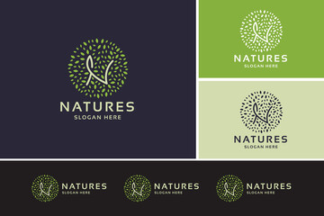 Natures Letter N Pro Branding Logo
 - obrazy, fototapety, plakaty
