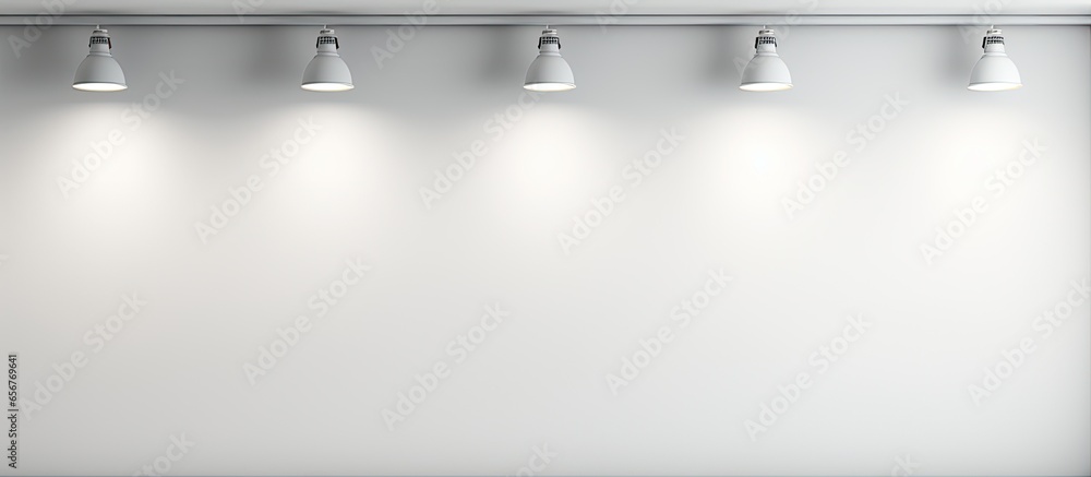 Poster Background with white spotlight and lamps