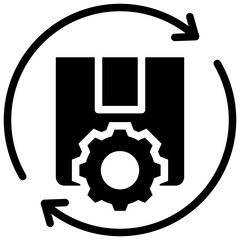 Manufacture Process Glyph Icon