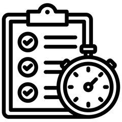 Quick Assigment Outline Icon