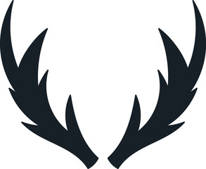 Elk Horns Silhouette