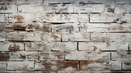 White Washed Brick Wall Texture Background