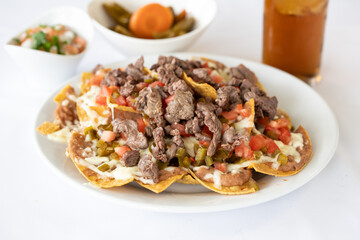 Nachos con arrachera