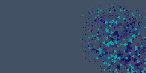  Multicolored abstract Triangle background with variety of triangular shapes and colors, triangles or concave with Copy space 