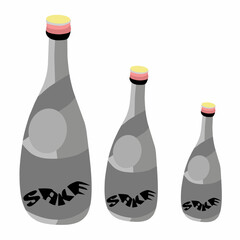 Vector graphic of world sake day for sake day celebration. flat design. Line art design. flyer design. flat illustration. Banner design. October 02.
