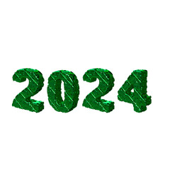 2024 new year 3d