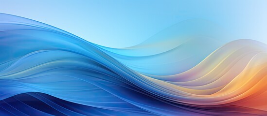 Fototapeta premium Colorful blue abstract background with blurred effect for design purposes