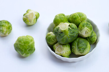 Fresh brussels sprouts. Organic vegetables