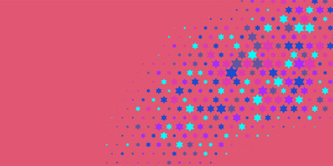 Colorful stars Abstract Illustration background beautiful banner with copy space