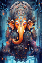Cyber-Myth - Hindu God Ganesha #1