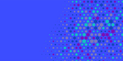 Colorful stars Abstract Illustration background beautiful banner with copy space