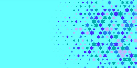 Colorful stars Abstract Illustration background beautiful banner with copy space