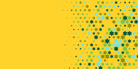 Colorful stars Abstract Illustration background beautiful banner with copy space