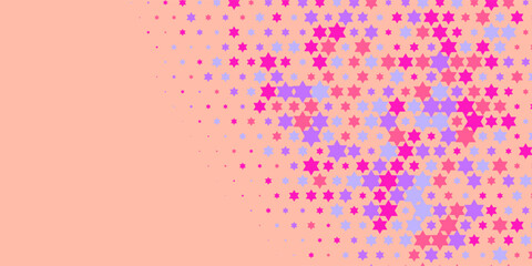 Colorful stars Abstract Illustration background beautiful banner with copy space