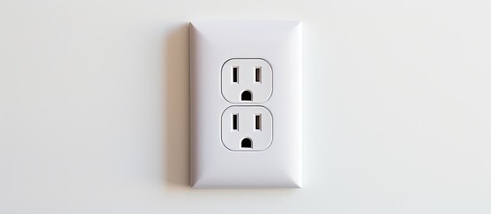 Efficient sleek electronic outlet with switch for energy conservation