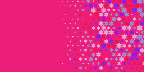 Colorful stars Abstract Illustration background beautiful banner with copy space