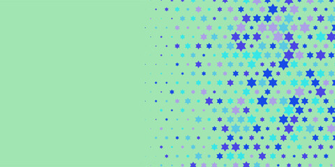 Colorful stars Abstract Illustration background beautiful banner with copy space