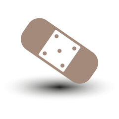 Plaster icon. Vector illustration. EPS 10.