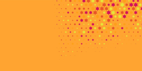 Colorful stars Abstract Illustration background beautiful banner with copy space