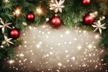 Festive Christmas Tree Background