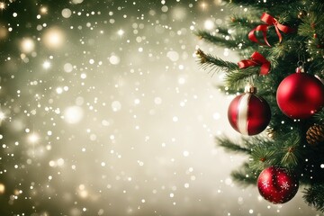 Fototapeta na wymiar Festive Christmas Tree Background