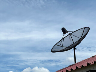 satellite dish on the roof