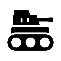 tank glyph icon illustration vector graphic. Simple element illustration vector graphic, suitable for app, websites, and presentations isolated on white background