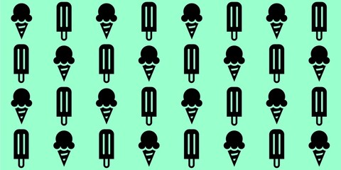 Ice cream cone background vector
