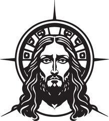 amazing and beautiful Jesus Christ vector art

