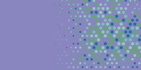 Stars wide banner Two Color Abstract Illustration background beautiful wallpaper of colorful multi sizes stars