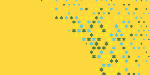 Stars wide banner Two Color Abstract Illustration background beautiful wallpaper of colorful multi sizes stars