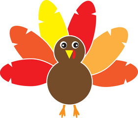 Vector Cute Turkey