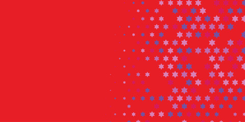 Stars wide banner Two Color Abstract Illustration background beautiful wallpaper of colorful multi sizes stars