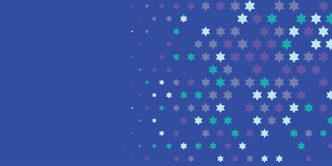 Stars wide banner Two Color Abstract Illustration background beautiful wallpaper of colorful multi sizes stars
