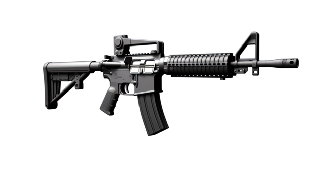 Assault Rifles Isolated