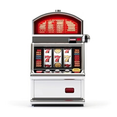 Casino Slot Machines. Strip Digital Slot Machine Closeup.